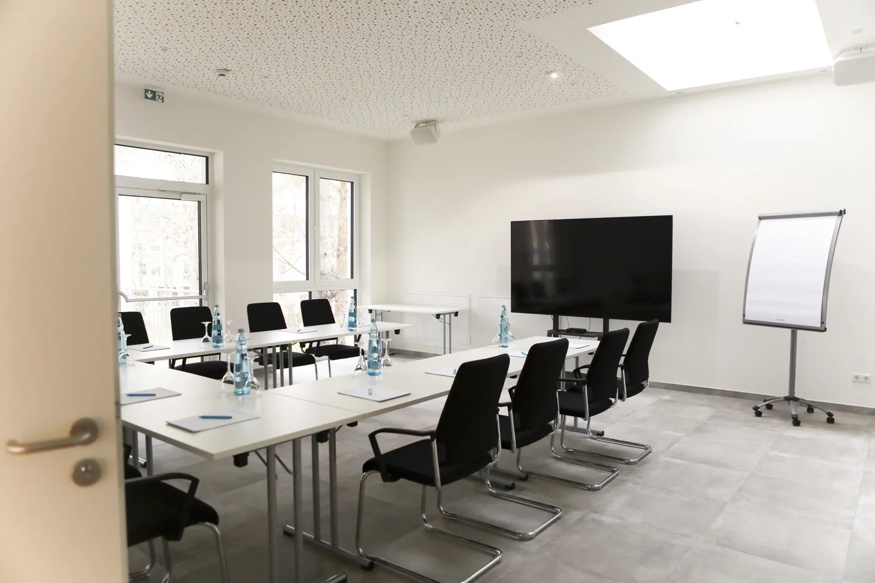 Tables in the meeting room
