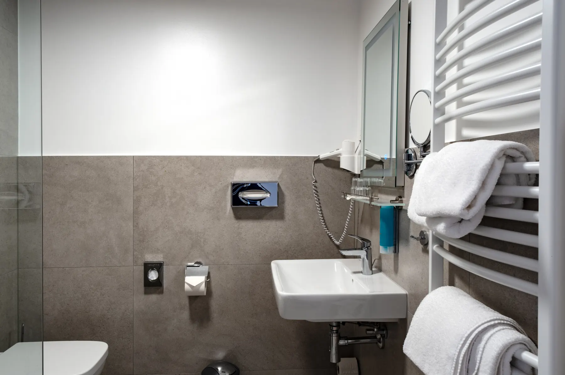 Bathroom in the new wing